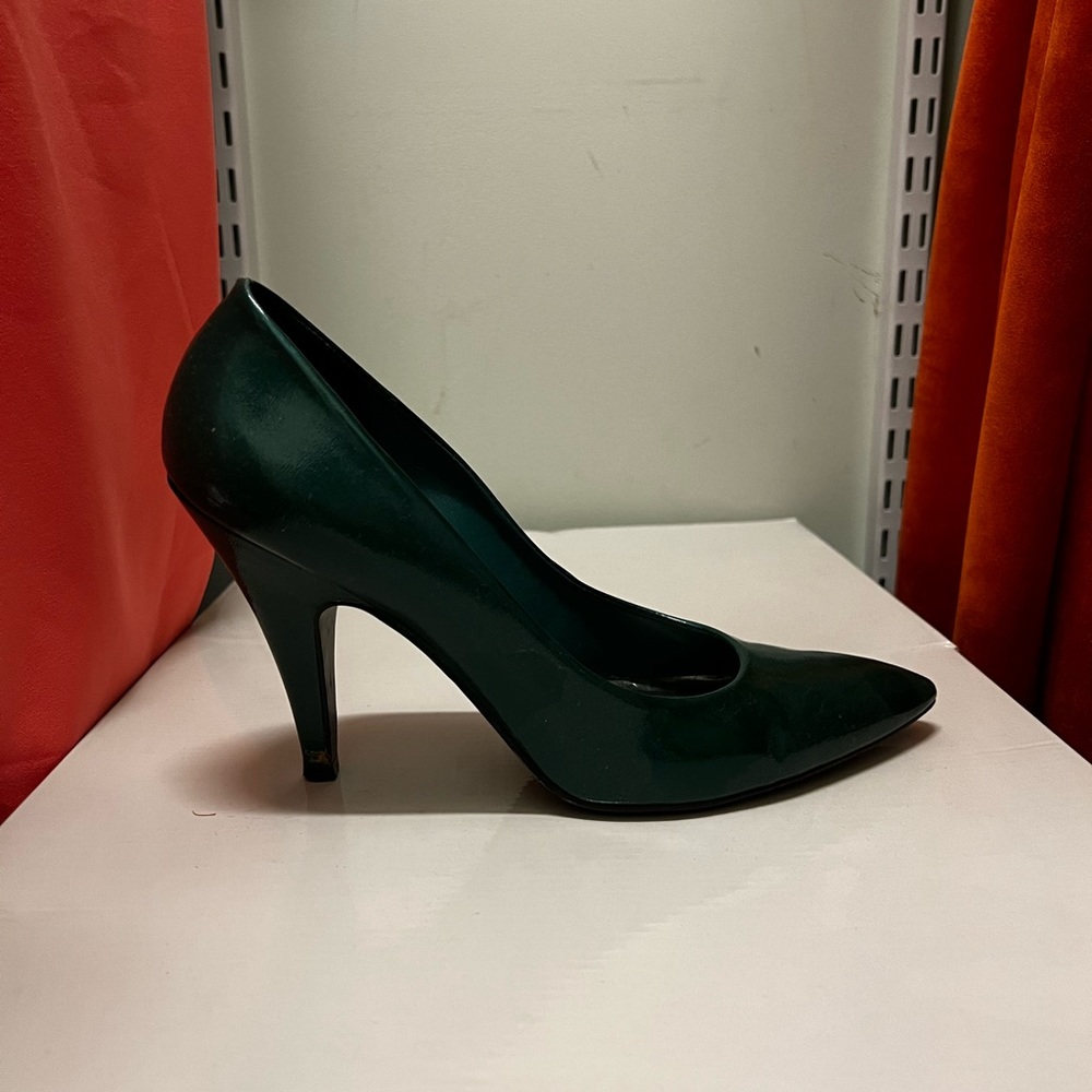Green Patent Heels!